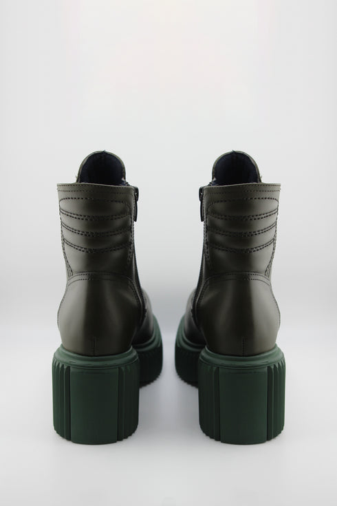 Robinson Chunky Sole Leather Ankle Boots